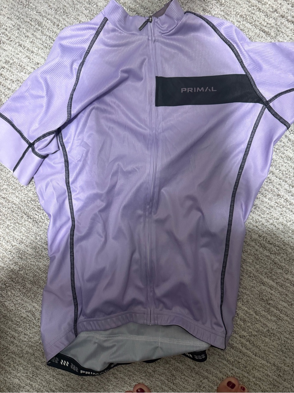 Primal Women's Lavender Short Sleeve Cycling Jersey